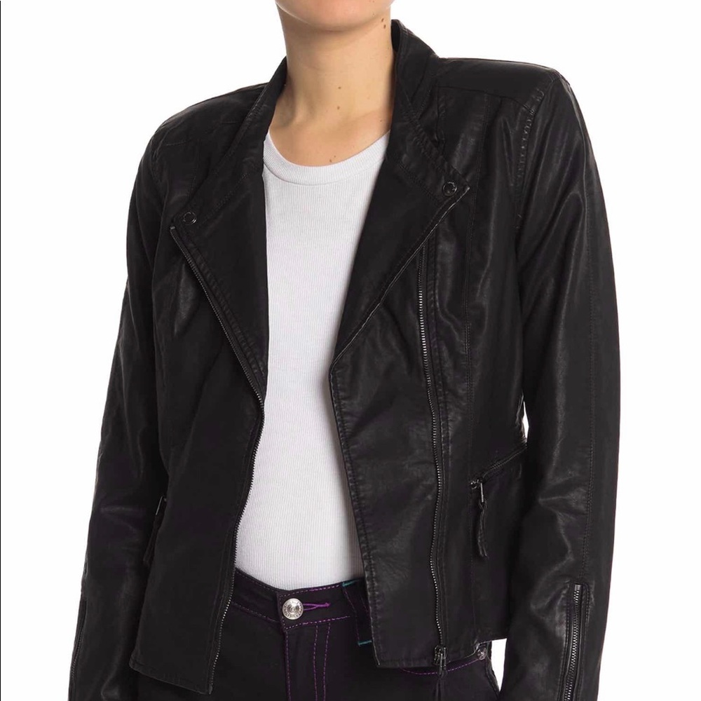 BLANKNYC Vegan Moto Jacket - size Medium NWT
